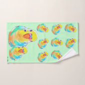 ブジェリガかわいらしーパレーケットバードキュート ハンドタオル (ハンドタオル)