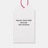 ブジェロー・イエスとメリークリスマス恵み ギフトタグ (裏面)