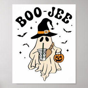 ブジェ幽霊かわいい面白いハロウィーン ポスター