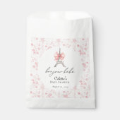 ブジュールベブパリトイフランスのルピンクベビーシャワー フェイバーバッグ (正面)