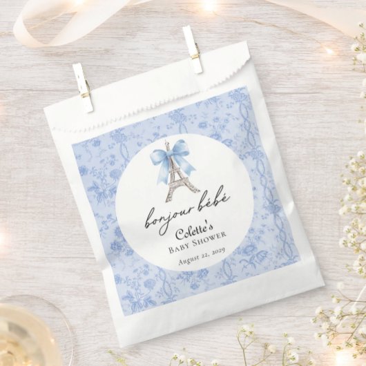 ブジュールベベパリトイフランスのルブルーベビーシャワー フェイバーバッグ