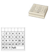 ブジョウウッドアートスタンプの永久月刊カレンダー ラバースタンプ (押印)