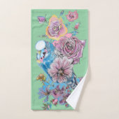 ブジーブジカラフルガーバラグリーンタオルセット バスタオルセット (ハンドタオル)