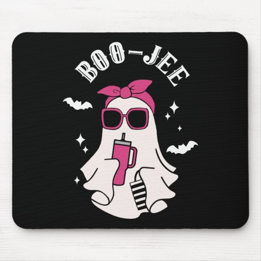 ブジーブーJeeかわいい幽霊不気味シーズンハロウィーン マウスパッド (正面)