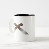 ブスクラフトのクロッシングナイフ ツートーンマグカップ (正面左)