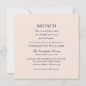 ブスタイリッシュランチバースデーパフォーマルイエレガントンク 招待状 (正面)