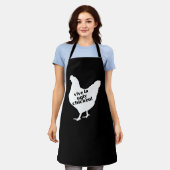ブスチキンの鳥 エプロン (着用した状態)