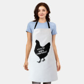 ブスチキンの鳥 エプロン (着用した状態)