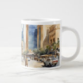 ブストリングリヤド通りビュー –  ジャンボコーヒーマグカップ (右)