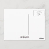 ブズが秋の散策はがきを取る ポストカード (裏面)