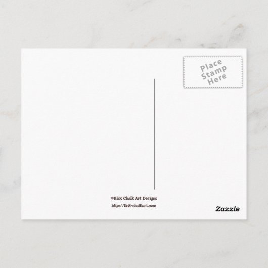 ブズが秋の散策はがきを取る ポストカード (裏面)