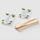 ブズヴィネヤードギリシャ島結婚式 プログラム ハンドファン (組立なし)