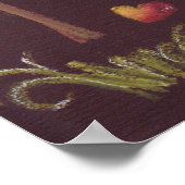 ブズ・ブズが秋の散歩ポスターを手に ポスター (角)