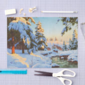 ブソンフ・ウィンター・ランドスケープ 薄葉紙 (クラフト)