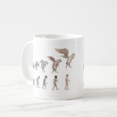 ブタおよび人のマグ コーヒーマグカップ (正面左)