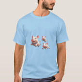 ブタが空を飛ぶ ファニーブタ Tシャツ (正面)