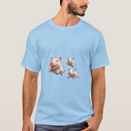 ブタが空を飛ぶ ファニーブタ Tシャツ