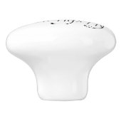 ブタが陶磁器のノブを飛ばす時 セラミックノブ (側面)