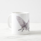 ブタが飛ぶ場合のかわいく飛んでいるなブタの創造的なギフトのマグ コーヒーマグカップ (正面左)