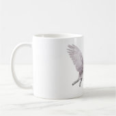 ブタが飛ぶ場合のかわいく飛んでいるなブタの創造的なギフトのマグ コーヒーマグカップ (左)