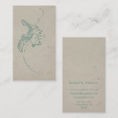 ブタが飛ぶ場合のヴィンテージ 名刺 (正面/裏面)