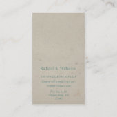 ブタが飛ぶ場合のヴィンテージ 名刺 (裏面)