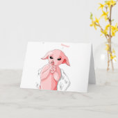 ブタが飛ぶ時 カード (黄色い花)