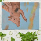 ブタが飛ぶ時 キッチンタオル (折り畳み)