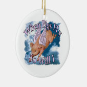 ブタが飛ぶ時 セラミックオーナメント (右)