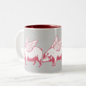 ブタが飛ぶ時 ツートーンマグカップ (正面左)