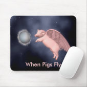 ブタが飛ぶ時 マウスパッド (マウス)