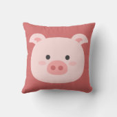 ブタさんの誕生日子供アート クッション (裏面)