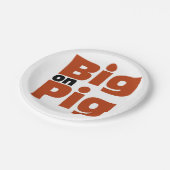 ブタで大きい ペーパープレート (アングル)