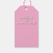 ブタについてのフランスのことわざ ギフトタグ (裏面)