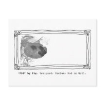 ブタによる"ブタ"。 無署名。 壁の泥