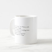 ブタに翼のマグがあります コーヒーマグカップ (正面左)