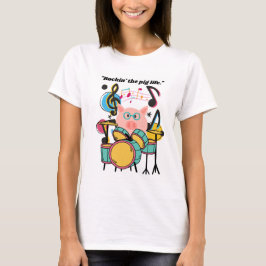 ブタのようにロックな人生 Tシャツ