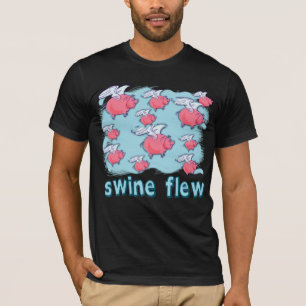 ブタのインフルエンザのユーモアプロダクト Tシャツ