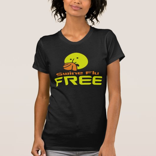 ブタのインフルエンザは放します Tシャツ (正面)