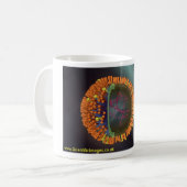 ブタのインフルエンザ コーヒーマグカップ (正面左)