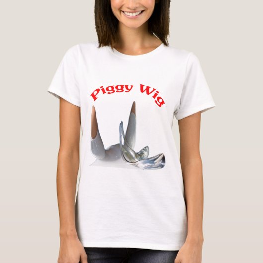 ブタのウィッグ Tシャツ (正面)