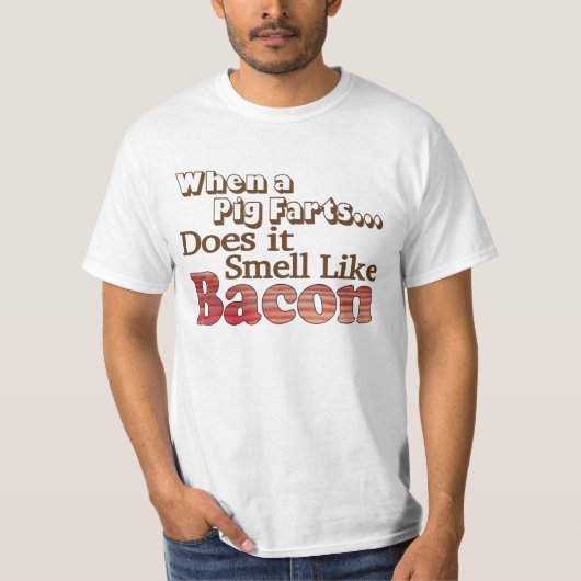 ブタのオナラ メンズTシャツ Tシャツ (正面)