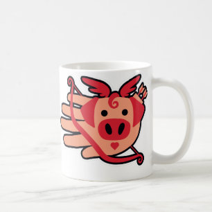ブタのキューピッドのCupigのマグ コーヒーマグカップ
