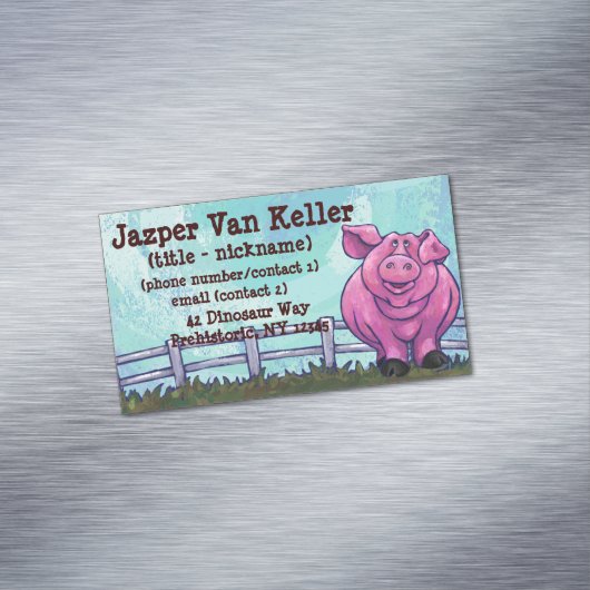 ブタのギフト及び付属品 マグネット名刺 (インサイチュ)