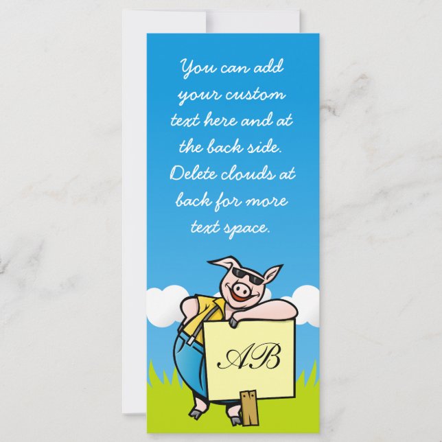 ブタのサイン (正面)