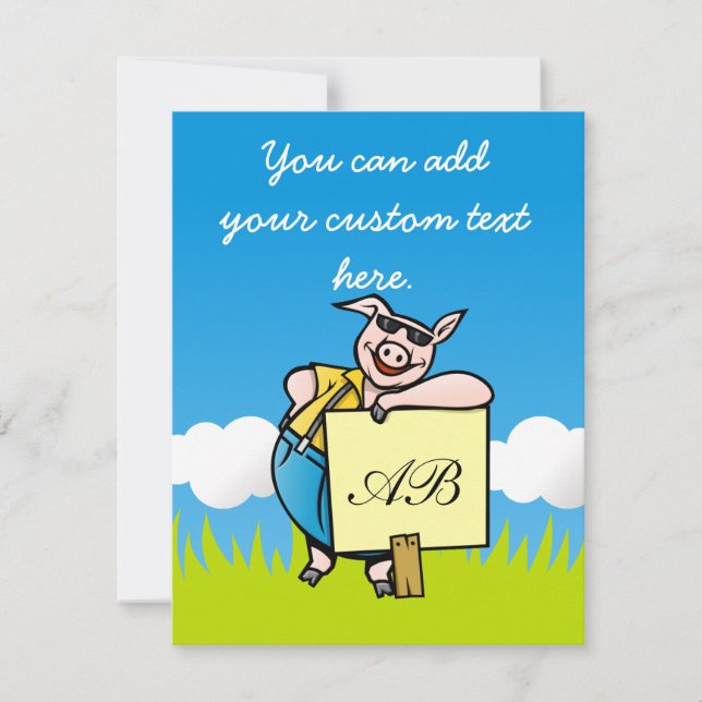 ブタのサイン (正面)