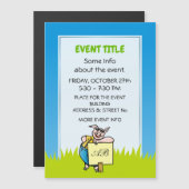 ブタのサイン (正面/裏面)