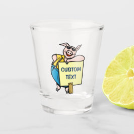 ブタのサイン ショットグラス