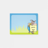 ブタのサイン ポストイット (正面)