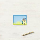 ブタのサイン ポストイット (デスク上)